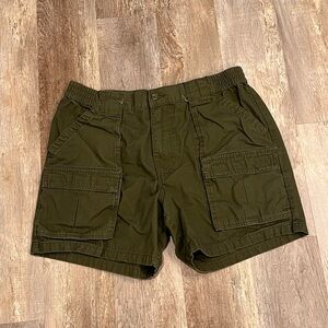 Guide Gear Cargo Shorts for Men’s Wakota Casual & Cotton Size 36 Olive